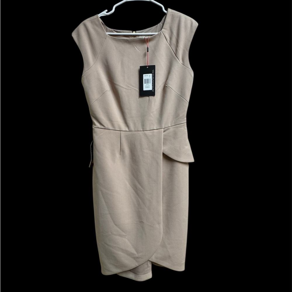 The Limited Beige Midi Sheath Dress